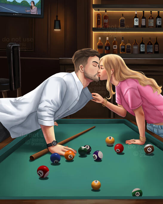 casal até a cintura + cenário