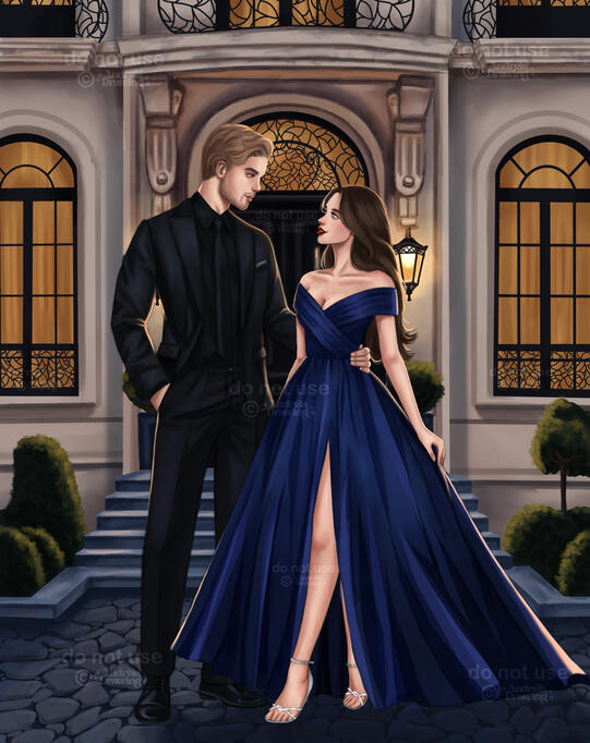 Casal corpo todo + cenário